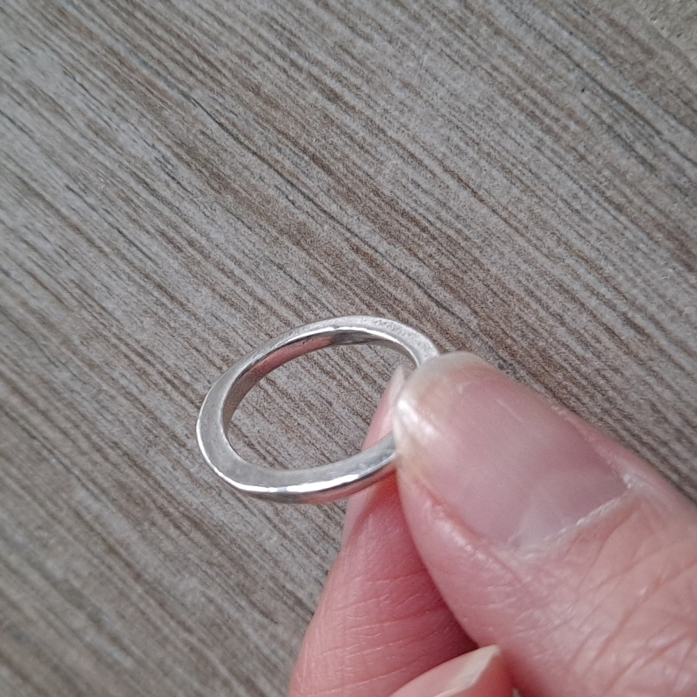 Sterling Silver Flat Edge Ring - image 6